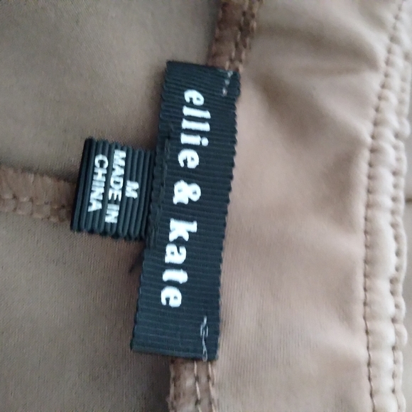 Ellie & Kate Brown Skirt Faux Leather Stretchy Size Medium - Picture 8 of 12